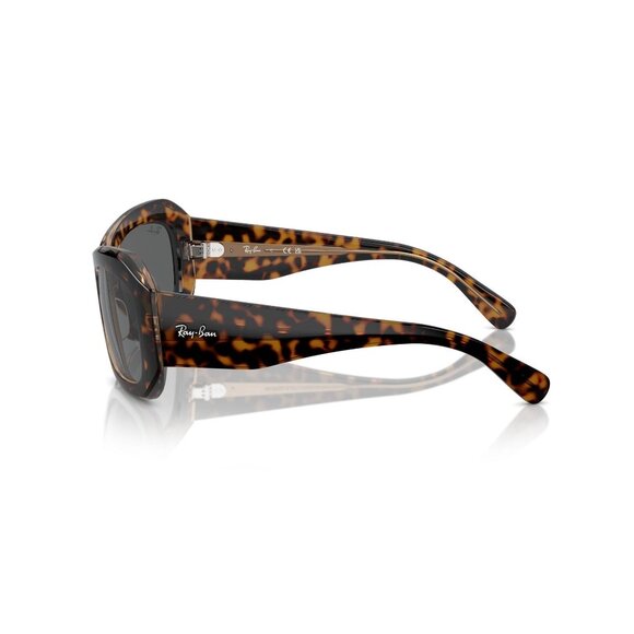 New RAY-BAN Beate Havana Rectangle RB2212 1292B1 Sunglasses Women - Picture 3 of 6